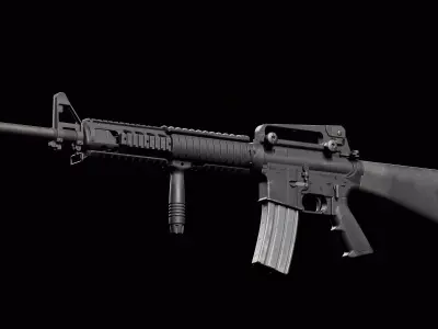 M16A4 Low-poly 3D model