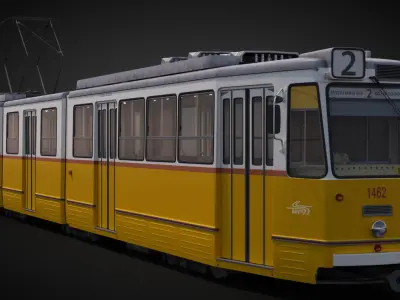 Ganz CSMG Budapest Tram 3D model