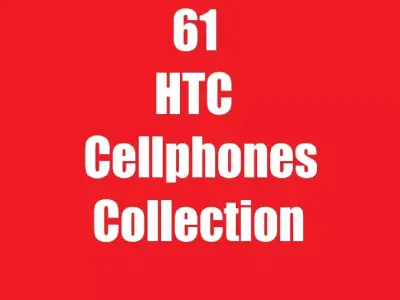 61 HTC Cellphones Collection 3D model