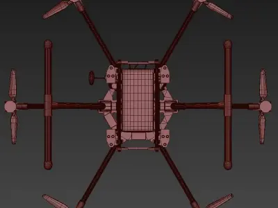 Dji s900 drone vray 3d model 3D model