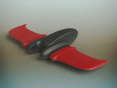 Spaceship hovercraft 3D model