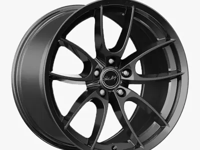 Carroll Shelby Wheel Company CS5 Wheel Gloss Gunmetal Mustang 3D model