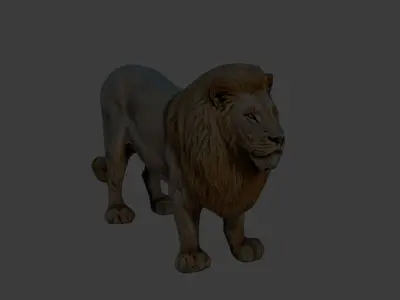 Lion 3d Model Free Download By Ma3d24 Free low-poly 3D model