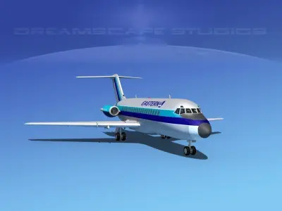 Douglas DC-9-15 Eastern 2 3D model