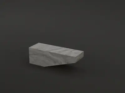 Outdoor Benches Low-poly 3D model