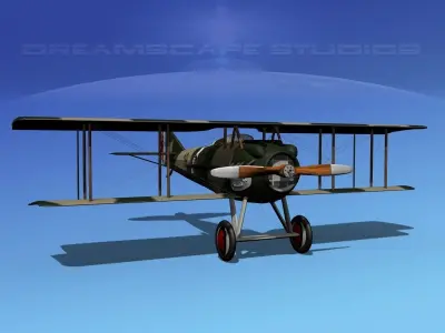SPAD SXIII French Escadrille 3D model