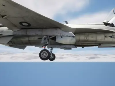 Rigged JF-17 Fighter Jet 3D model