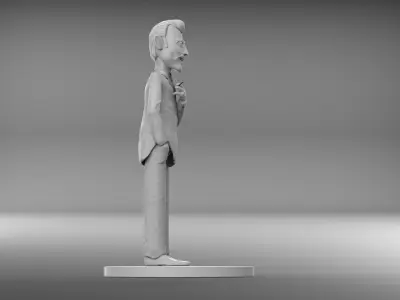 THE TWILIGHT ZONE - ROD SERLING FIGURE 3D PRINT MODEL  3D print model