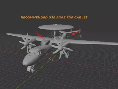 Northrop Grumman E-8C Joint STARS - Military Airborne Jet 3D print model