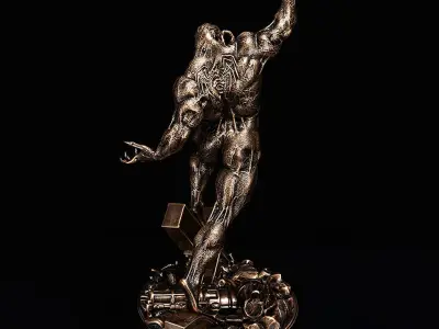 Marvel Venom Statue 3D Model Ready to Print STL 3D print model