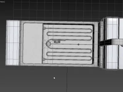 Commercial Pasta Cooker Pitco Frialator SSPE14 3D model