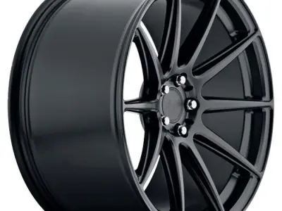 Niche Essen Wheel Offset Matte Black Low-poly 3D model