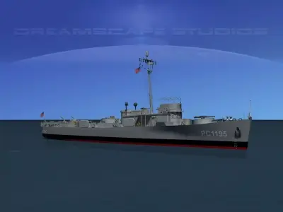 USS PC-1195 Submarine Chaser  3D model