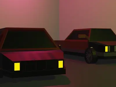 Low Poly Car Pack 1 Free low-poly 3D model