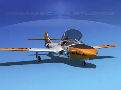 Cessna T-37 Tweetybird V04 USAF 3D model