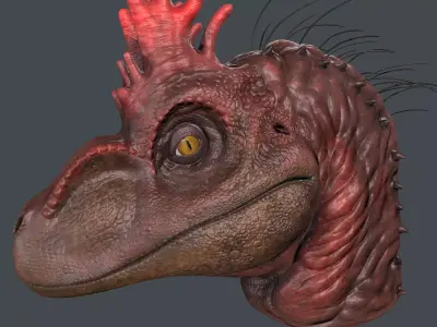 Velociraptor Head 3D model