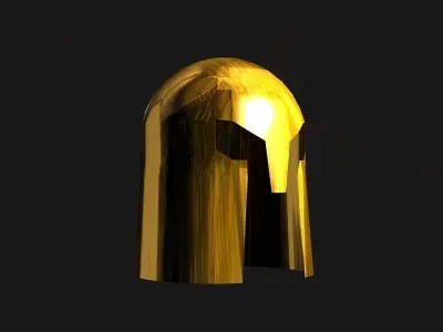 578 polygons spartan helmet Low-poly 3D model