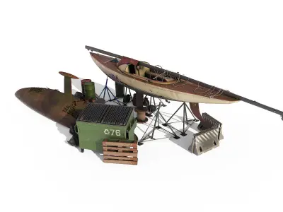 Abandone Yacht 02 3D model