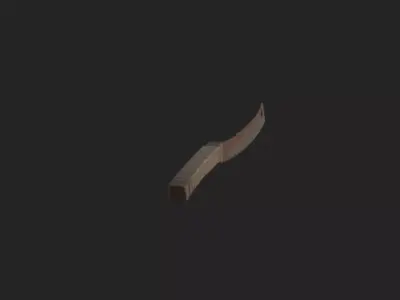 Knife 3D Model 004 Low-poly 3D model