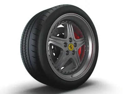 Ferrari 550 Maranello wheel 3D model