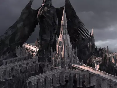 Narnia Fortress snow 4 3D model