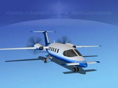 Piaggio Avanti P180 V19 3D model
