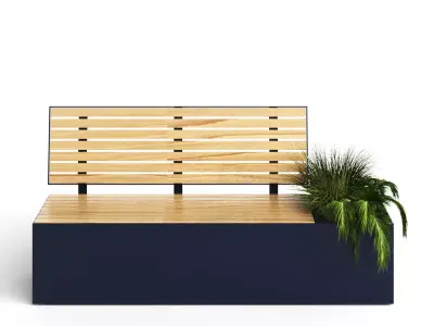 MeetUp bench 3D model