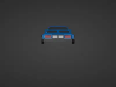 Low Poly Racing Car with a Perfect Topology Free low-poly 3D model