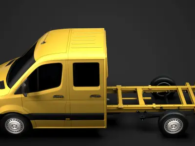 Freightliner Sprinter Chassis Crew Cab L2 FWD 2020 3D model