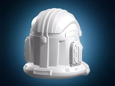 Sci-Fi Trooper Helmet Miniature 3D print model