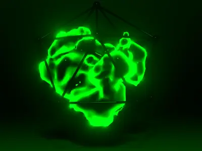 virus Low-poly 3D model