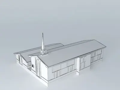 LDS. Mormon meeting center, Hidalgo del Parral, Chihuahua, Me... Free 3D model