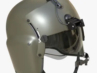 Pilot Helmet Gentex HGU 56P 3D model