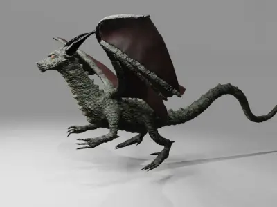 Dragon RPG - Medieval - Dragao 3D model