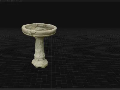 Bird Bath Free 3D model