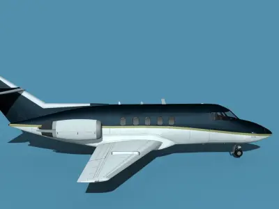 British Aerospace 125 Dominie V13 3D model