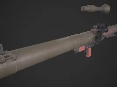  RPG-29 Vampir Low-poly 3D model