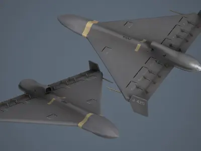 Shahed-238 - Geran -3 Low-poly 3D model