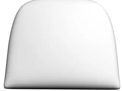 Char dining chair with seat and back 3D model