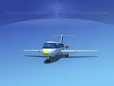 Douglas DC-9-30 Southern 3D model
