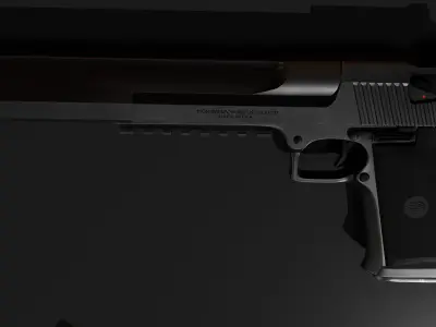 Desert eagle gun Low-poly 3D model