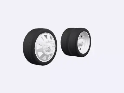 American force dually wheel and tire Free 3D model