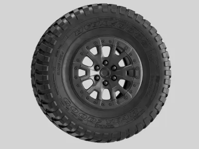 Good Year off road tire and rim 3D model 3D model