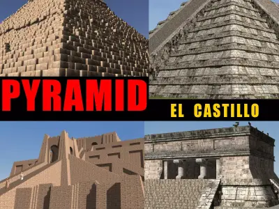 GREAT PYRAMID PACK 3D 3D model