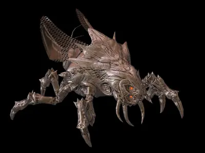 LandBug5 spider Low-poly 3D model