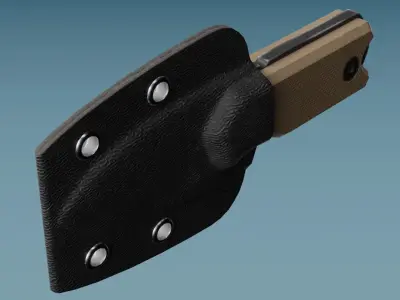 Neck Knife Boker Magnum Lil Friend Low-poly 3D model