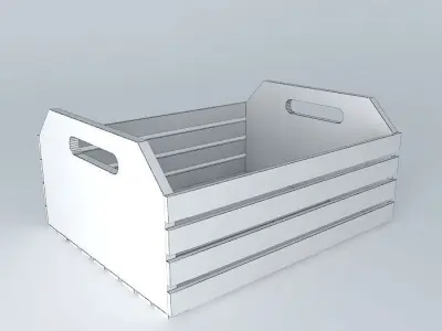 crate, wooden box fruit box Free 3D model