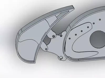 Airfoil Wing Cross Section 3D print model