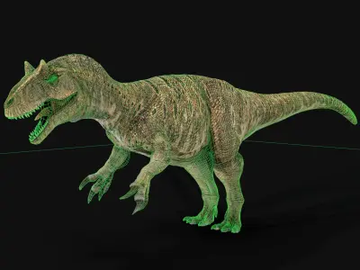 Dinosaur Allosaurus Fragilis Low-poly 3D model