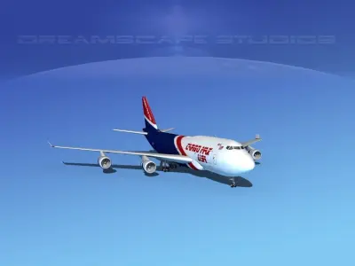 Boeing 747-400 Cargo 3 3D model